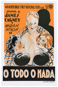 Winner Take All 1932 - James Cagney - Spain - Classic Movie Poster