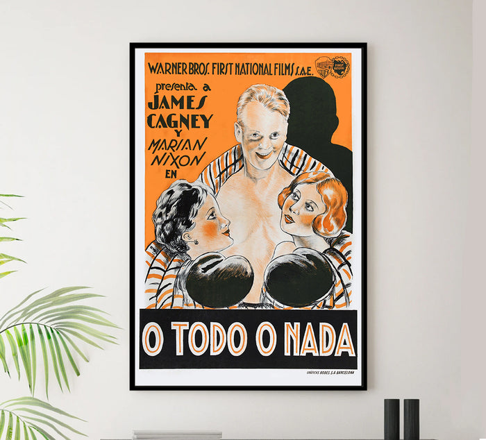 Winner Take All 1932 - James Cagney - Spain - Classic Movie Poster
