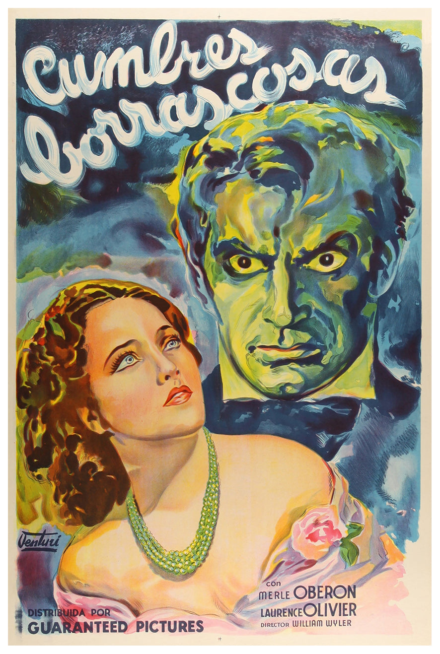 Wuthering Heights 1939 - Laurence Olivier - Argentina - Classic Movie Poster