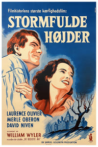 Wuthering Heights 1939 - Laurence Olivier - Denmark - Classic Movie Poster
