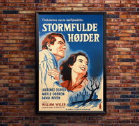 Wuthering Heights 1939 - Laurence Olivier - Denmark - Classic Movie Poster