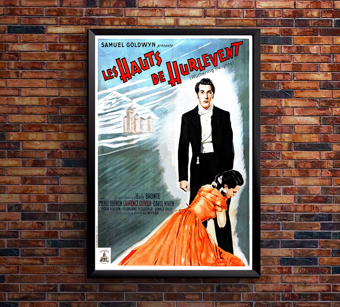 Wuthering Heights 1939 - Laurence Olivier - France 2 - Classic Movie Poster