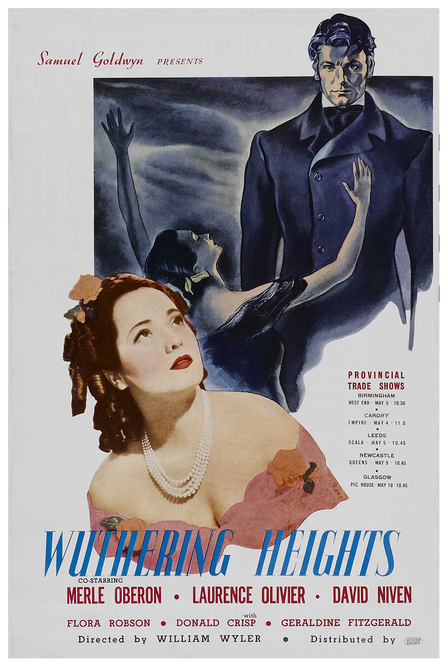 Wuthering Heights 1939 - Laurence Olivier - UK - Classic Movie Poster