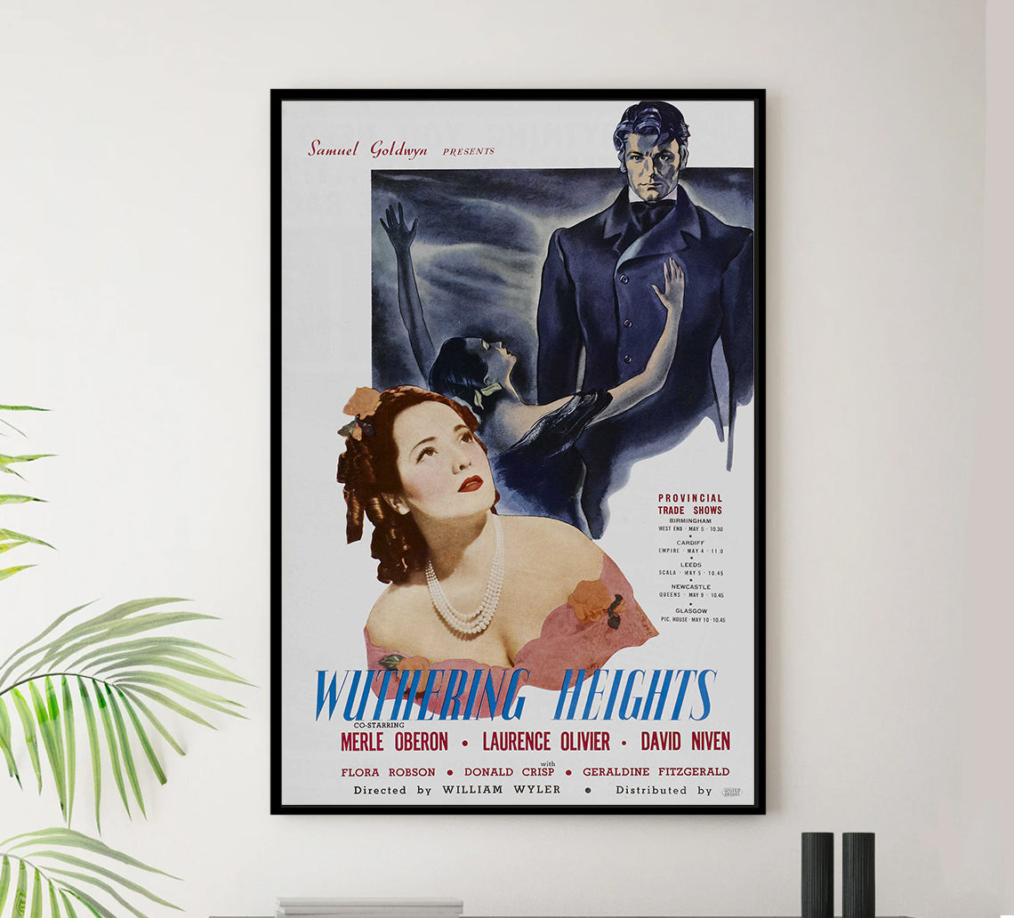 Wuthering Heights 1939 - Laurence Olivier - UK - Classic Movie Poster