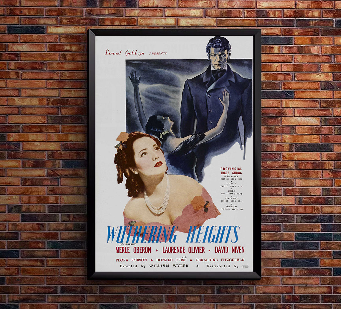 Wuthering Heights 1939 - Laurence Olivier - UK - Classic Movie Poster