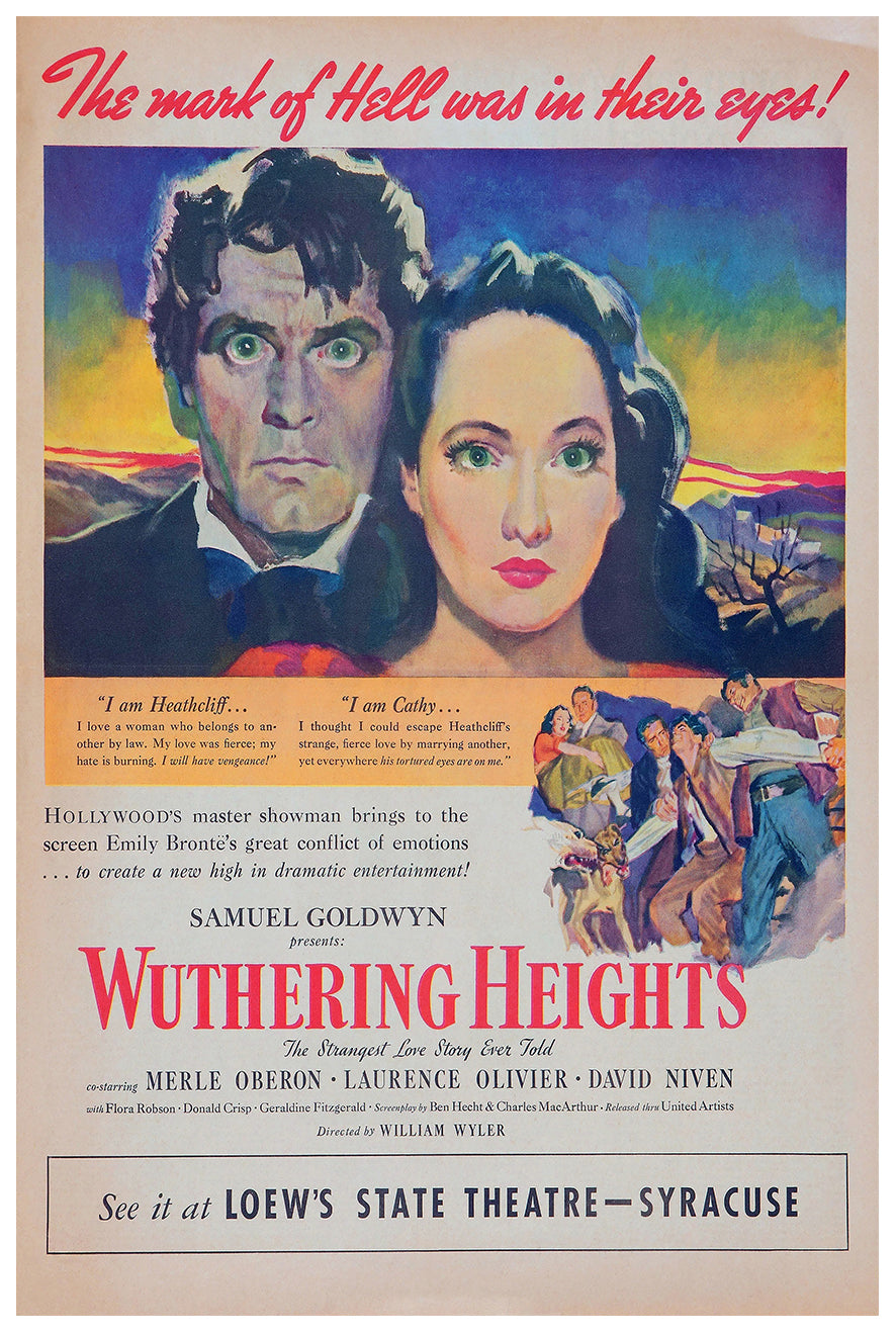 Wuthering Heights 1939 - Laurence Olivier - US 4 - Classic Movie Poster