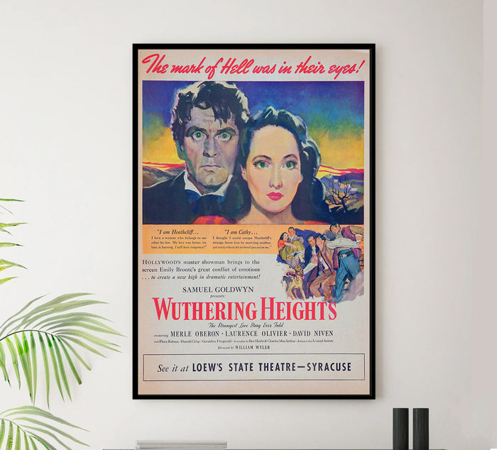 Wuthering Heights 1939 - Laurence Olivier - US 4 - Classic Movie Poster