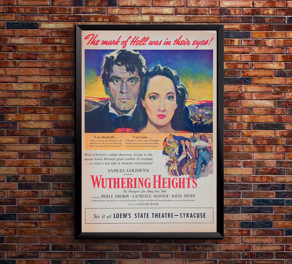 Wuthering Heights 1939 - Laurence Olivier - US 4 - Classic Movie Poster