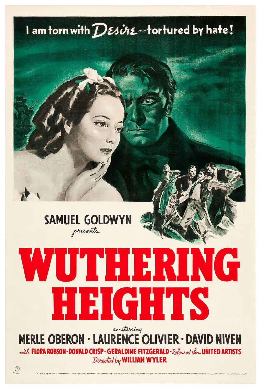 Wuthering Heights 1939 - Laurence Olivier - US - Classic Movie Poster