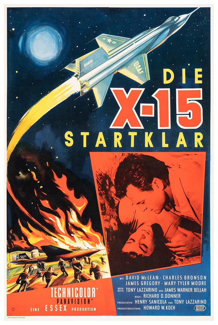 X-15 1961 - Charles Bronson - Germany - Classic Movie Poster