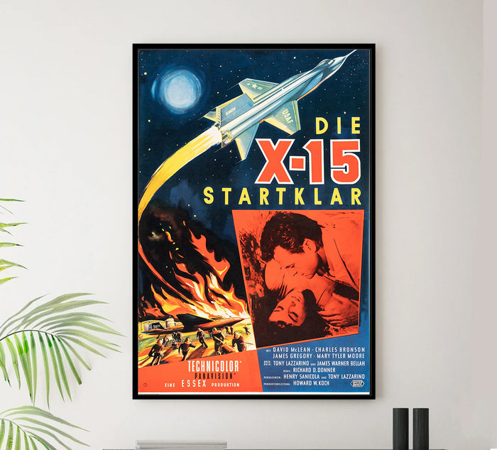 X-15 1961 - Charles Bronson - Germany - Classic Movie Poster