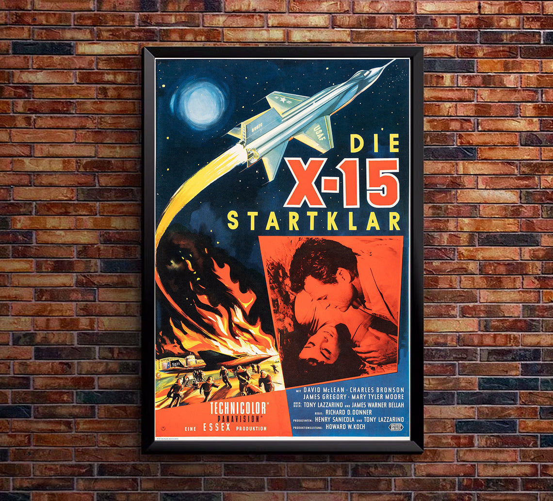 X-15 1961 - Charles Bronson - Germany - Classic Movie Poster
