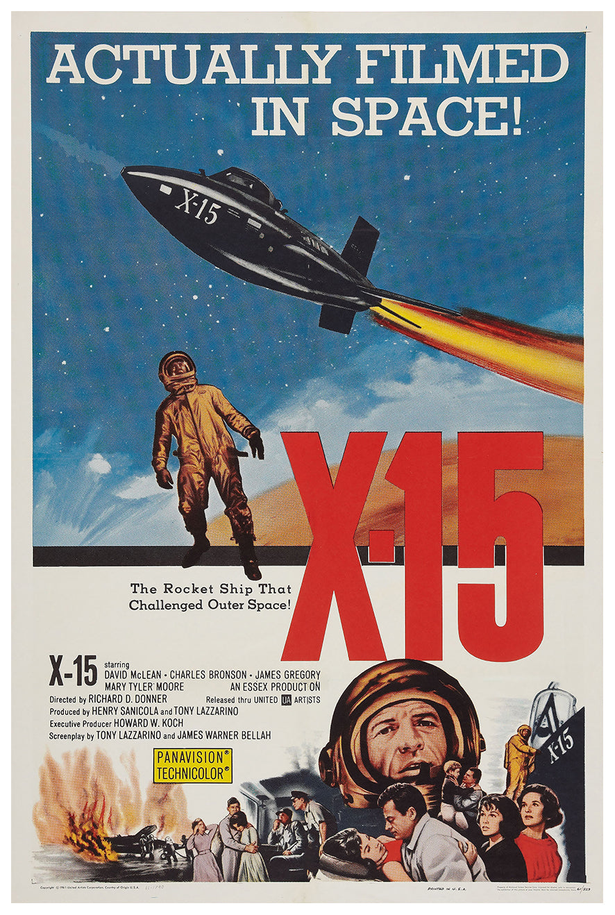 X-15 1961 - Charles Bronson - US - Classic Movie Poster