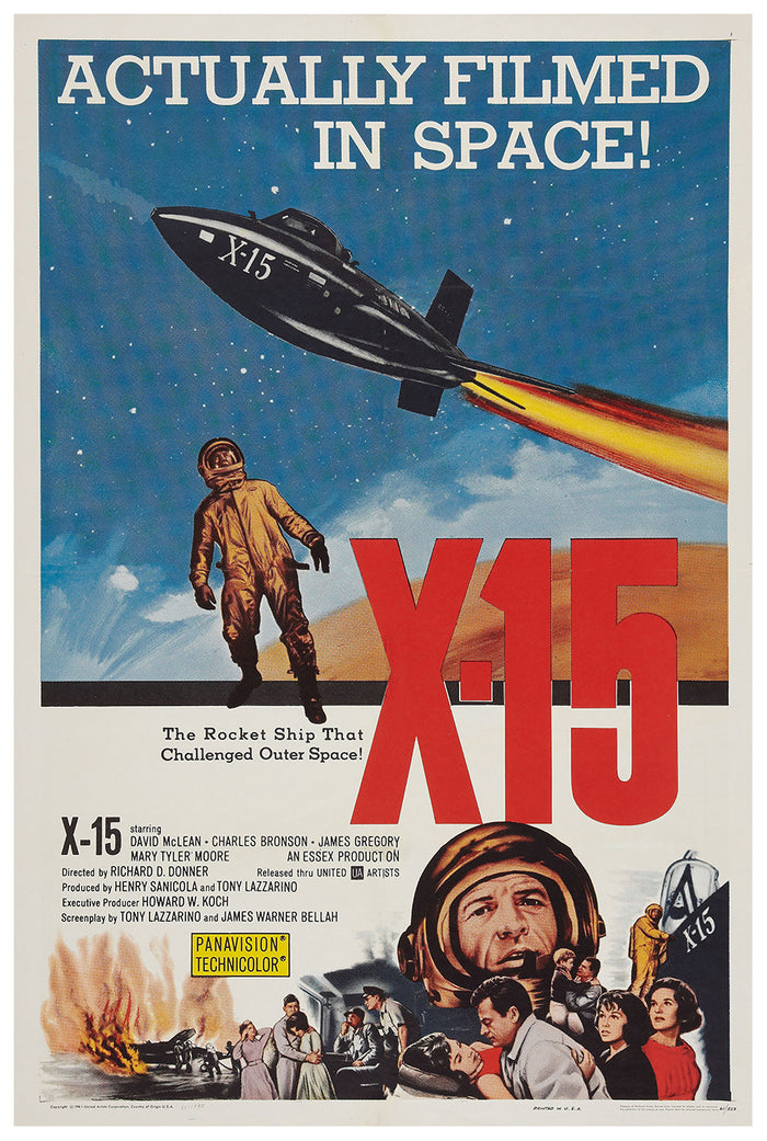 X-15 1961 - Charles Bronson - US - Classic Movie Poster