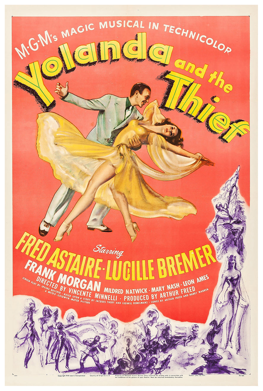 Yolanda and the Thief 1945 - Fred Astaire - US - Classic Movie Poster