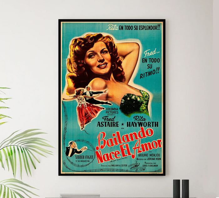 You Were Never Lovelier 1942 - Fred Astaire - Argentina - Classic Movie Poster