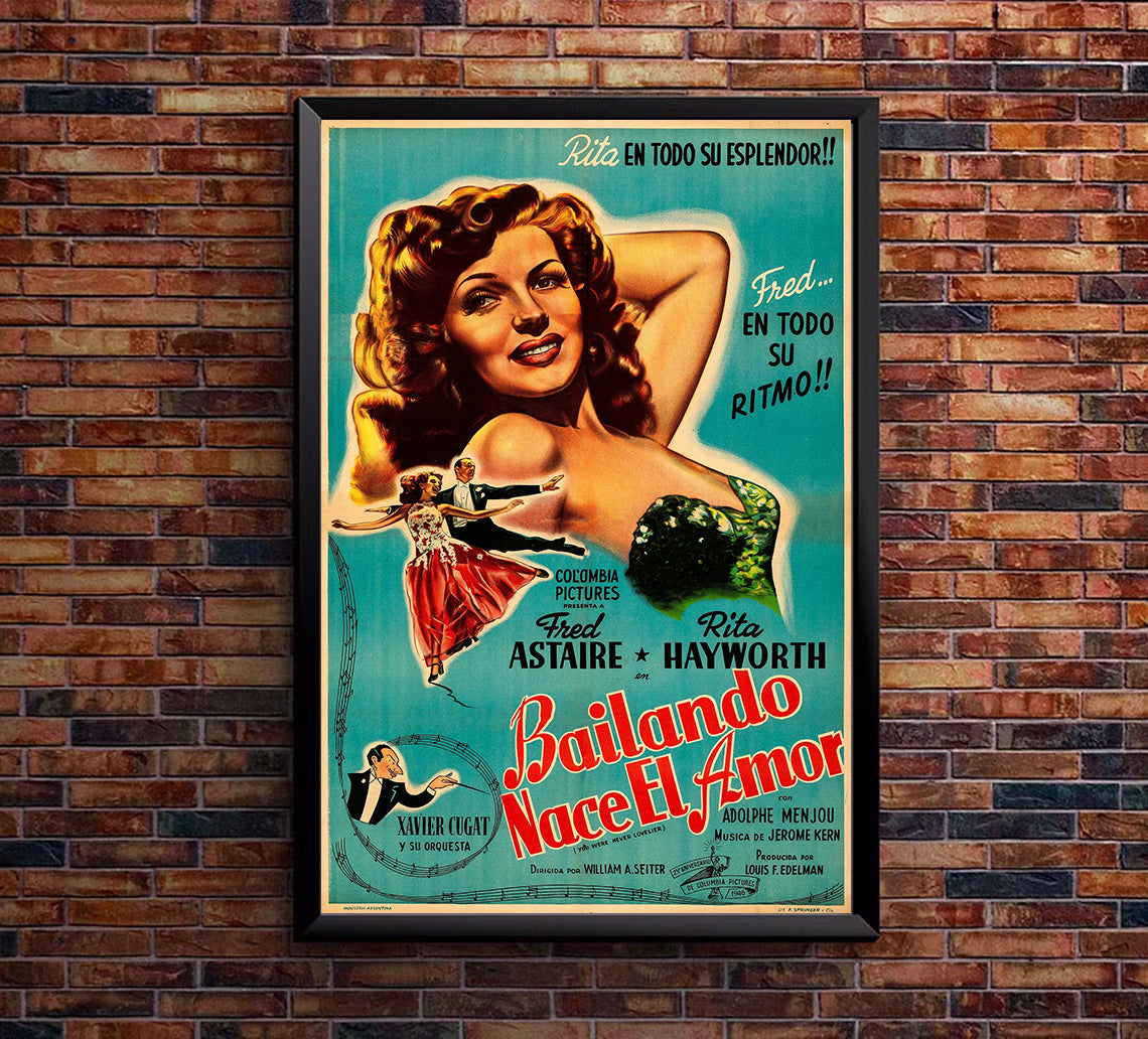 You Were Never Lovelier 1942 - Fred Astaire - Argentina - Classic Movie Poster
