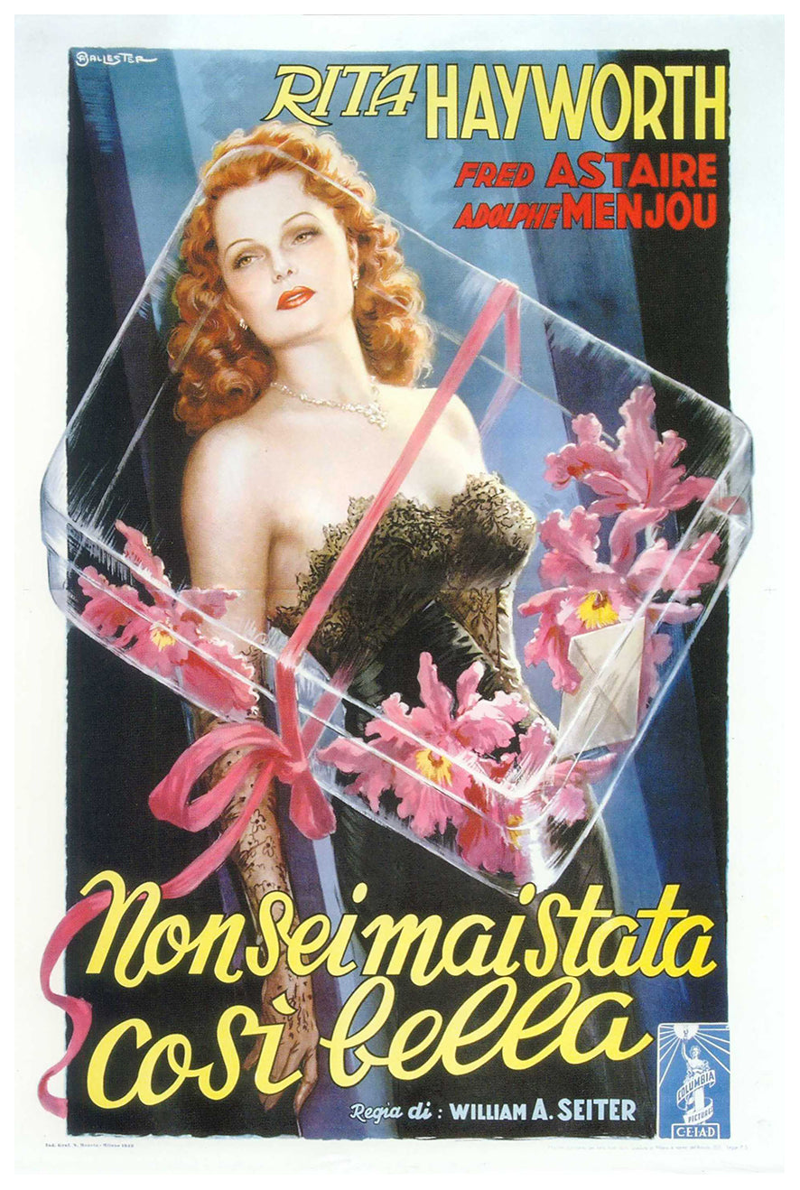 You Were Never Lovelier 1942 - Italy - Classic Movie Poster