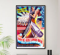 You'll Never Get Rich 1941 - Fred Astaire - Belgium - Classic Movie Poster