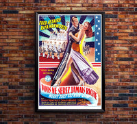You'll Never Get Rich 1941 - Fred Astaire - Belgium - Classic Movie Poster