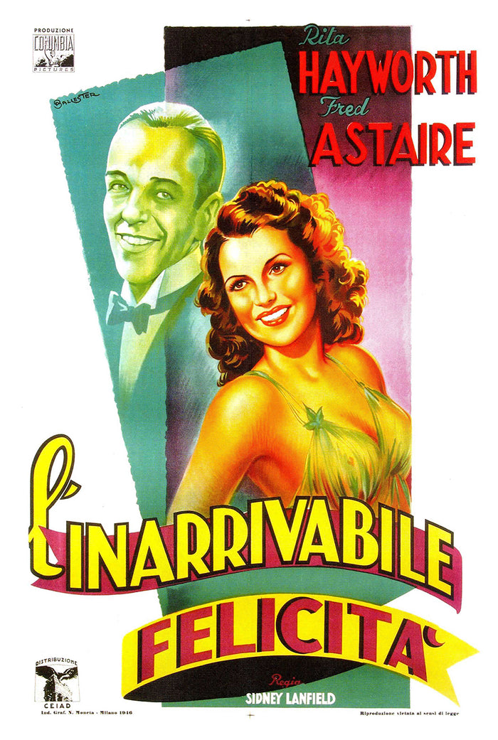 You'll Never Get Rich 1941 - Fred Astaire - Italy (2) - Classic Movie Poster