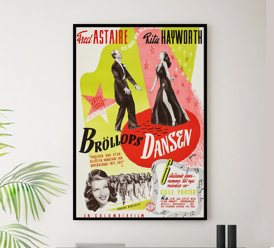 You'll Never Get Rich 1941 - Fred Astaire - Sweden (2) - Classic Movie Poster