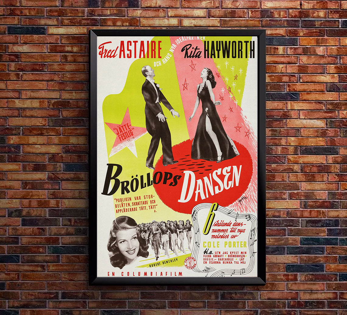 You'll Never Get Rich 1941 - Fred Astaire - Sweden (2) - Classic Movie Poster