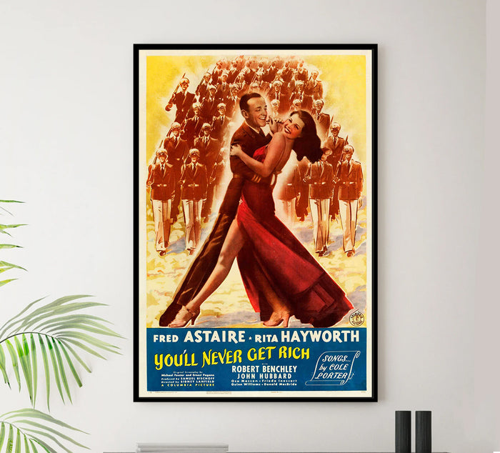 You'll Never Get Rich 1941 - Fred Astaire - US - Classic Movie Poster