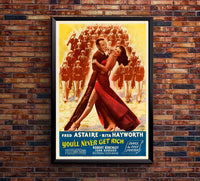 You'll Never Get Rich 1941 - Fred Astaire - US - Classic Movie Poster