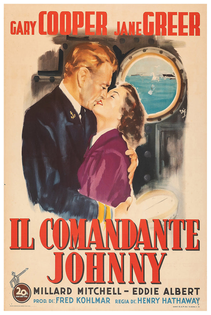 You're in the Navy Now 1951 - Gary Cooper - Italy - Classic Movie Poster