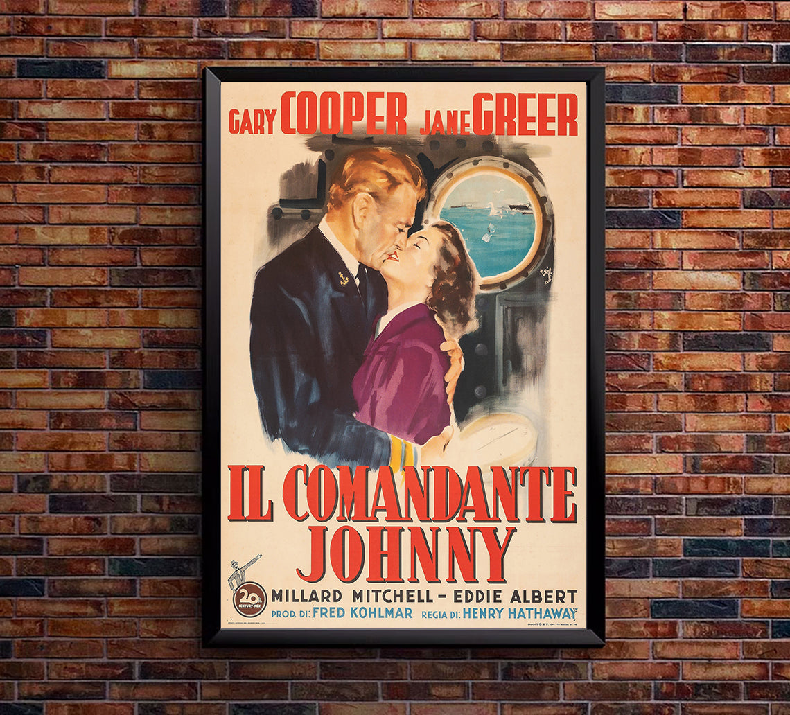 You're in the Navy Now 1951 - Gary Cooper - Italy - Classic Movie Poster
