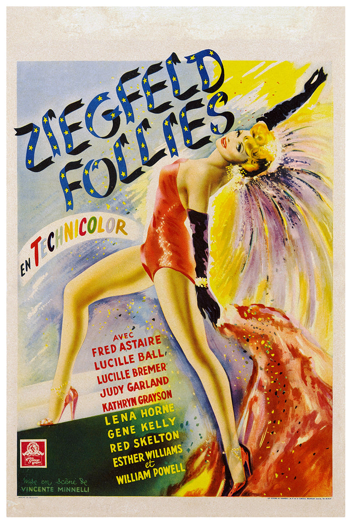 Ziegfeld Follies 1945 - Fred Astaire - Belgium - Classic Movie Poster