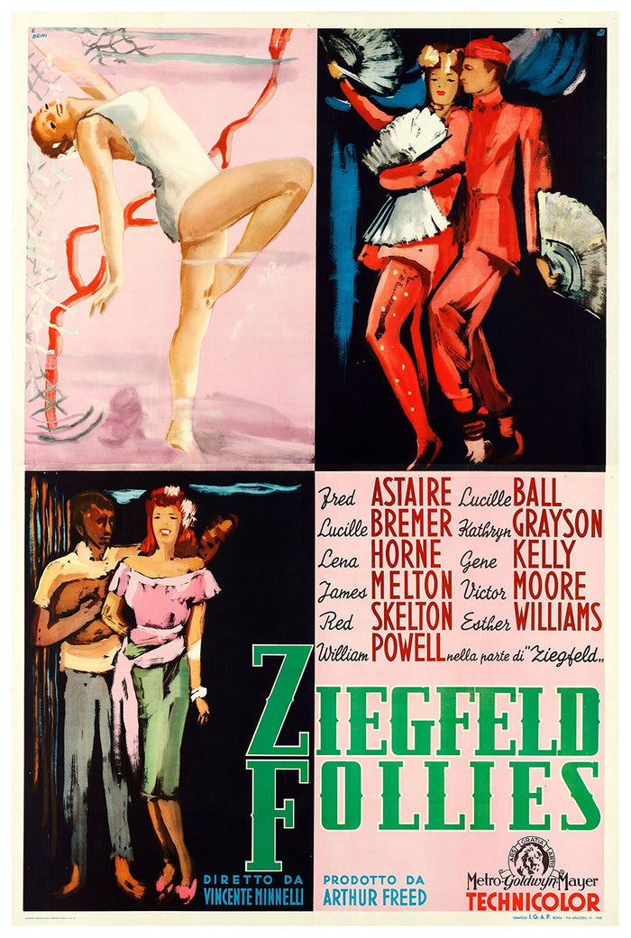 Ziegfeld Follies 1945 - Fred Astaire - Italy - Classic Movie Poster