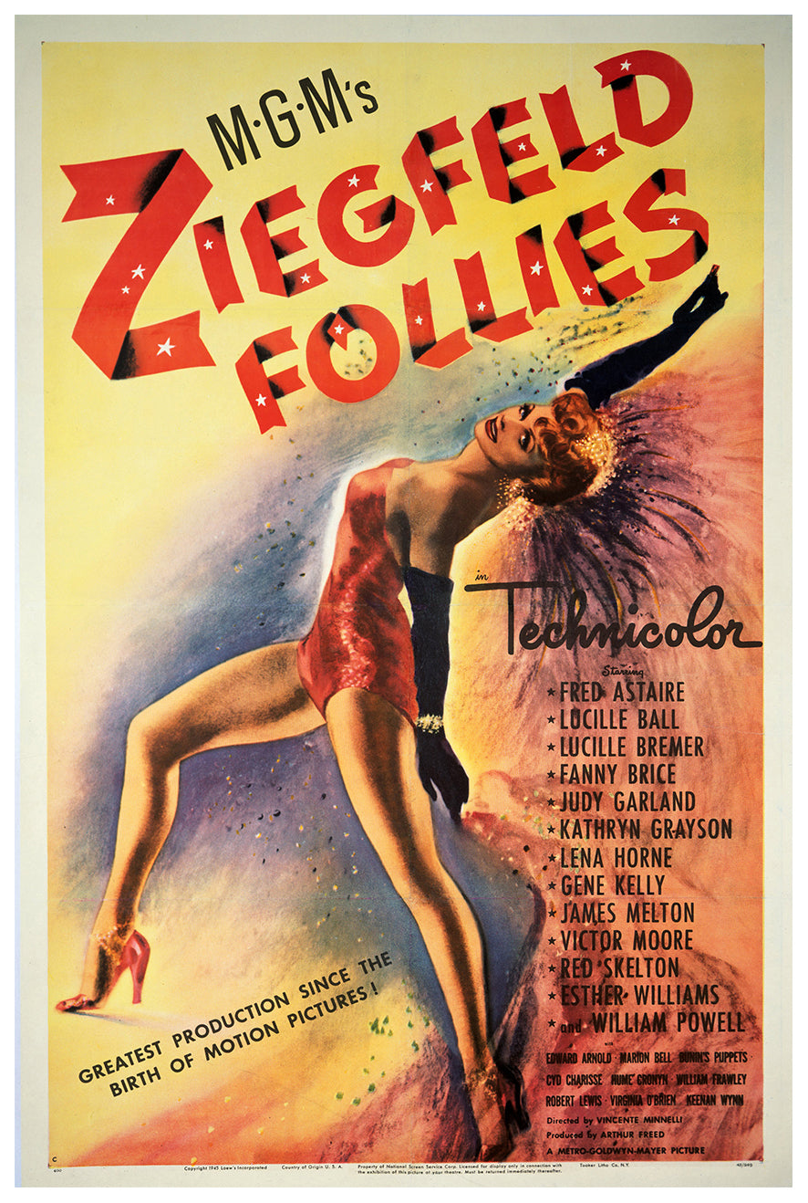 Ziegfeld Follies 1945 - Fred Astaire - US - Classic Movie Poster