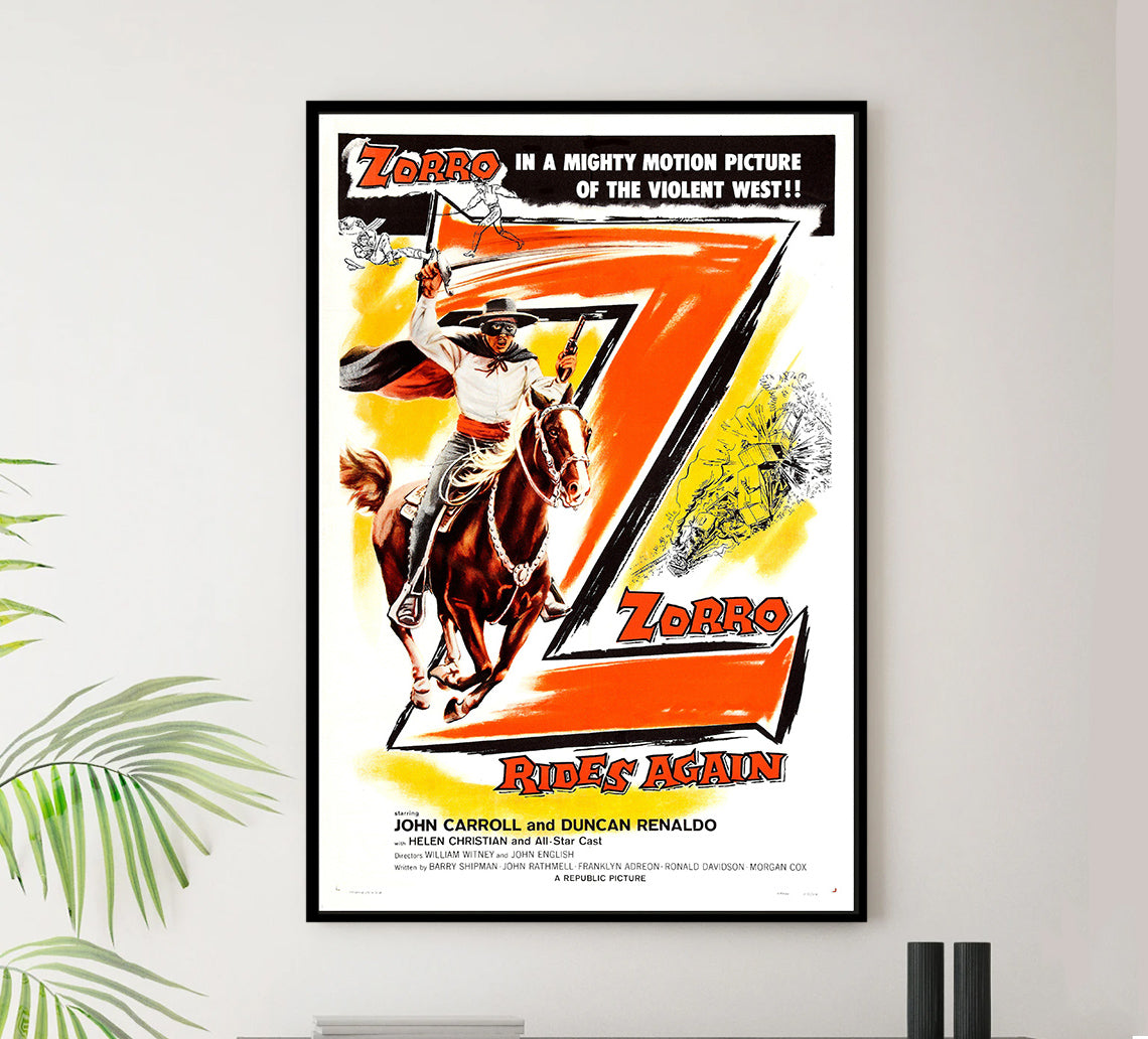 Zorro Rides Again - 1937 - Vintage Movie Poster – Lost Island