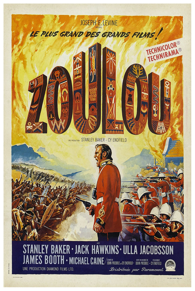 Zulu 1964 - Richard Burton - France - Classic Movie Poster