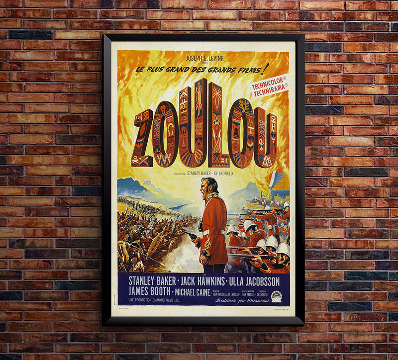 Zulu 1964 - Richard Burton - France - Classic Movie Poster