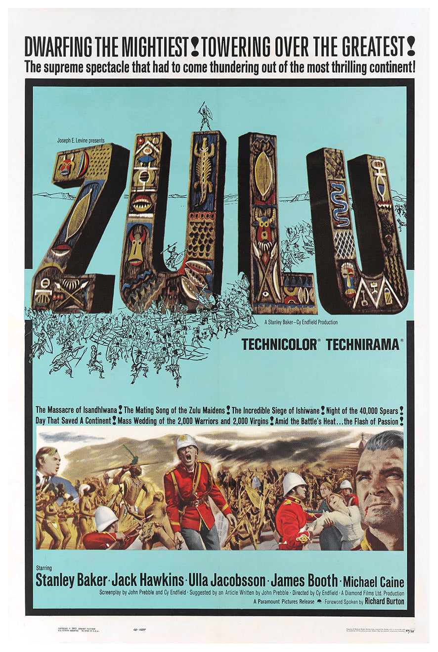 Zulu 1964 - Richard Burton - US - Classic Movie Poster