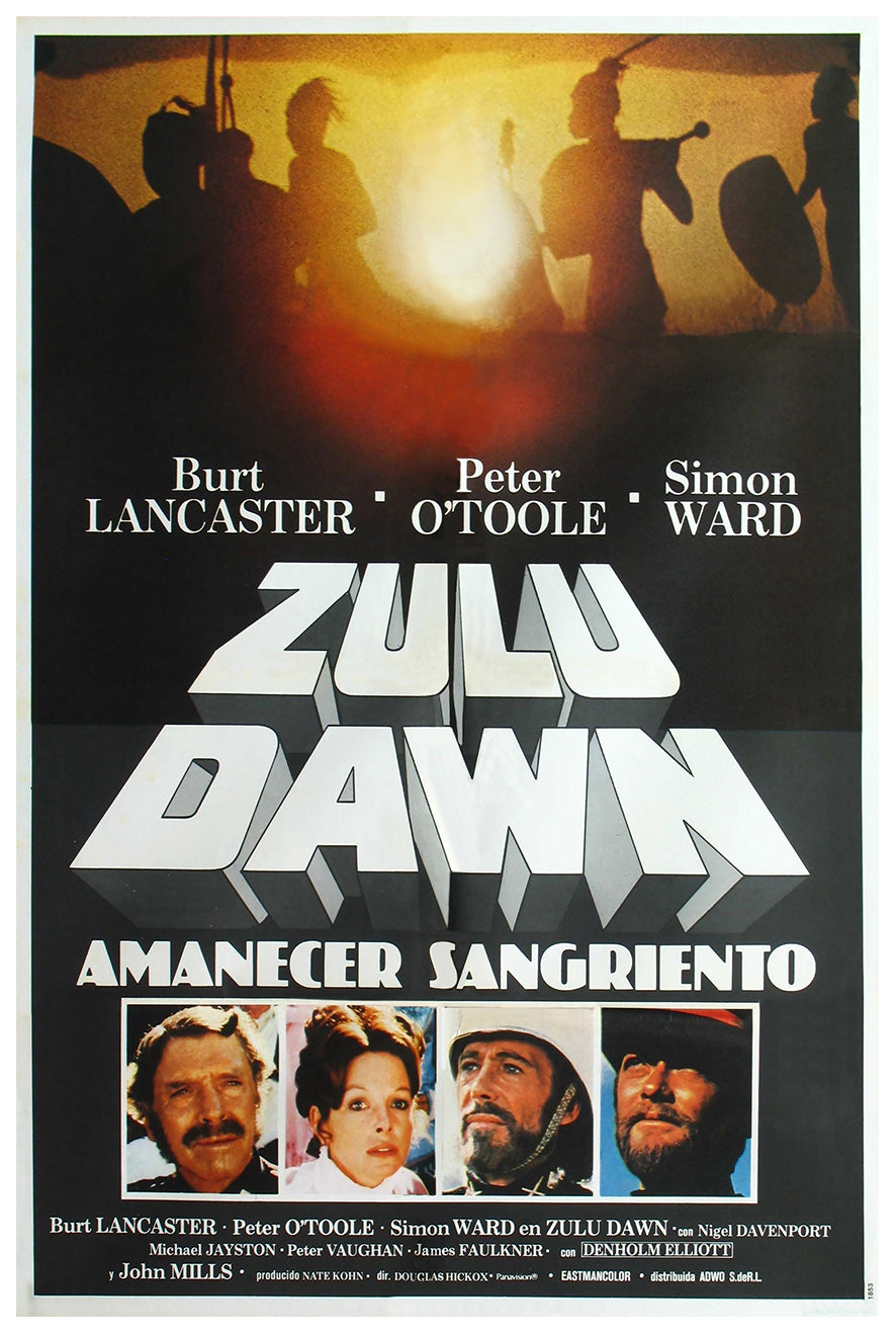 Zulu Dawn 1979 - Burt Lancaster - Argentina - Classic Movie Poster