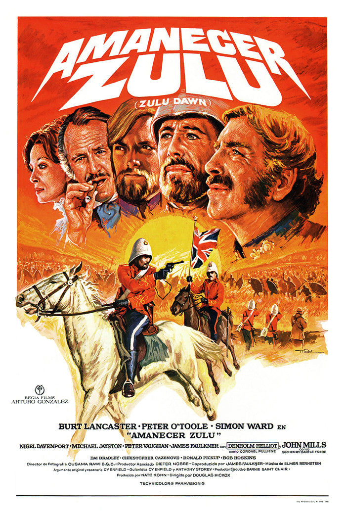 Zulu Dawn 1979 - Burt Lancaster - Spain - Classic Movie Poster
