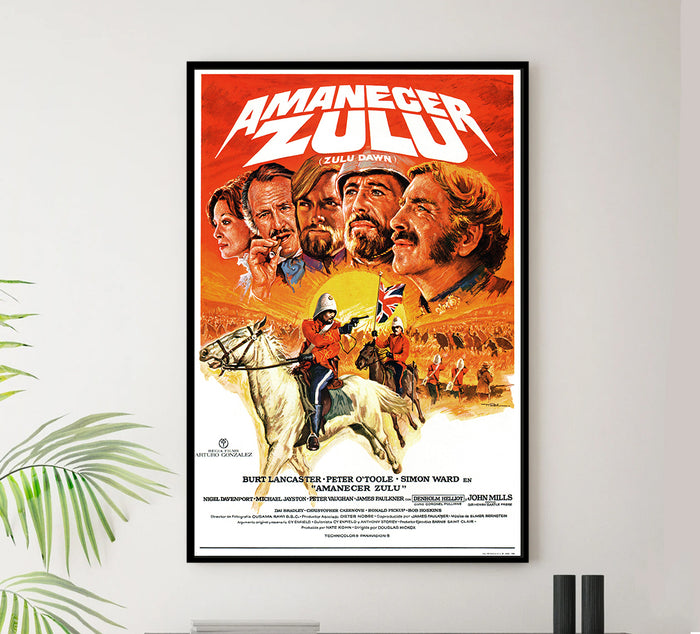 Zulu Dawn 1979 - Burt Lancaster - Spain - Classic Movie Poster