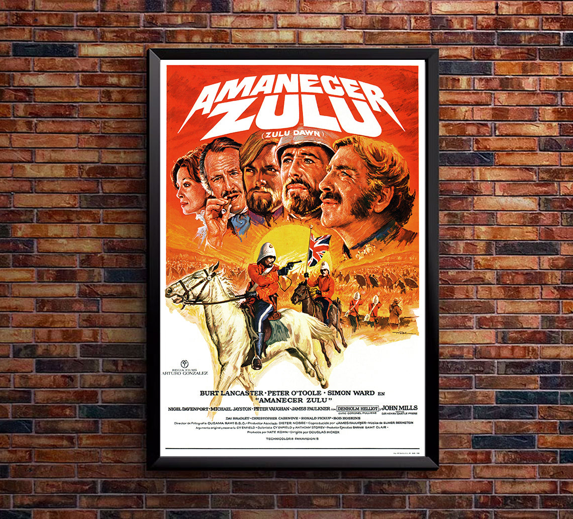 Zulu Dawn 1979 - Burt Lancaster - Spain - Classic Movie Poster