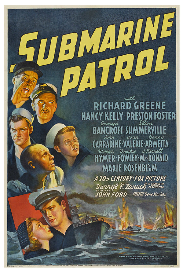 Submarine Patrol - 1938 - War Movie Poster