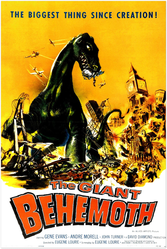 The Giant Behemoth - Vintage Horror Movie Poster - Classic Halloween Decor