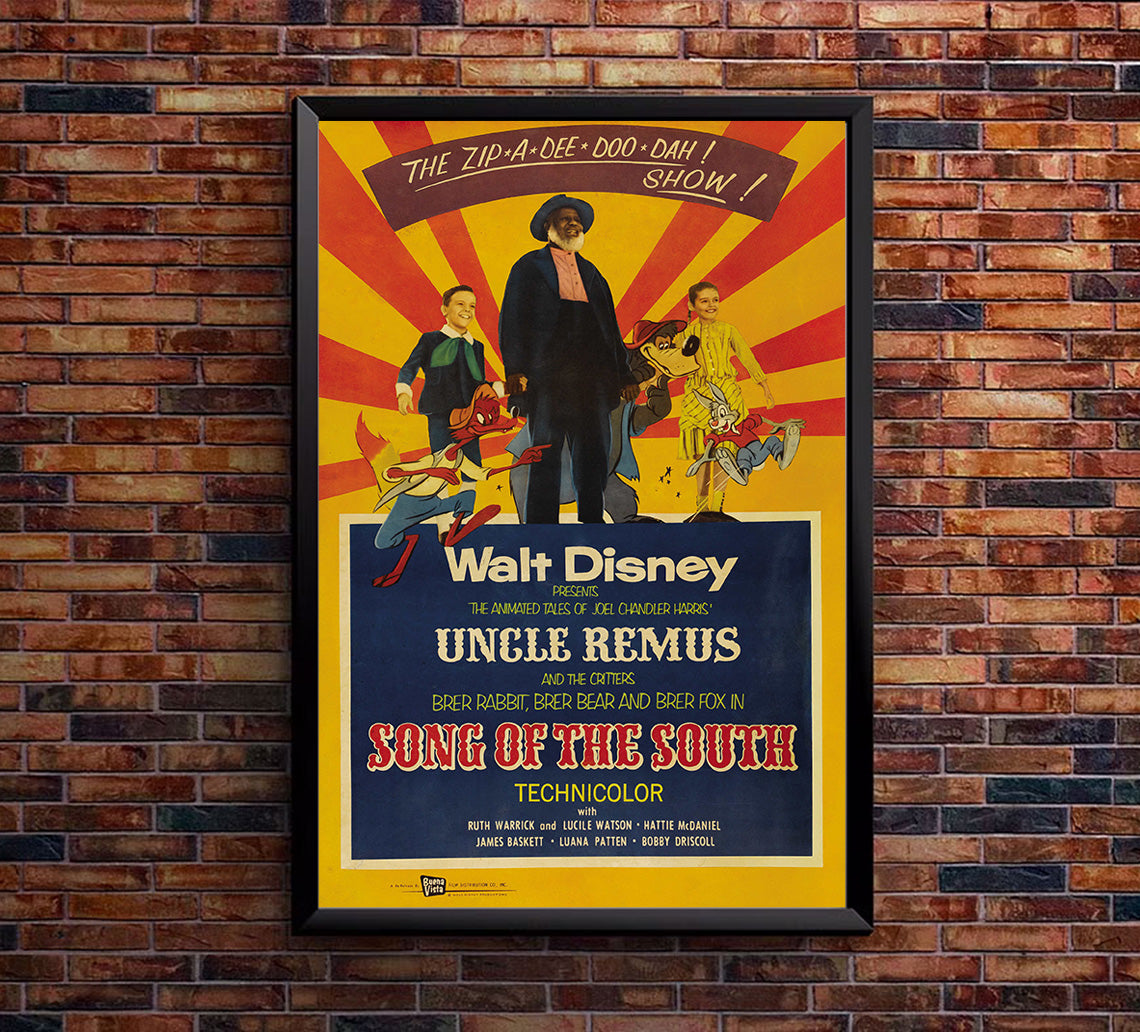 Song of the South - US Version 3 - Vintage Disney Poster