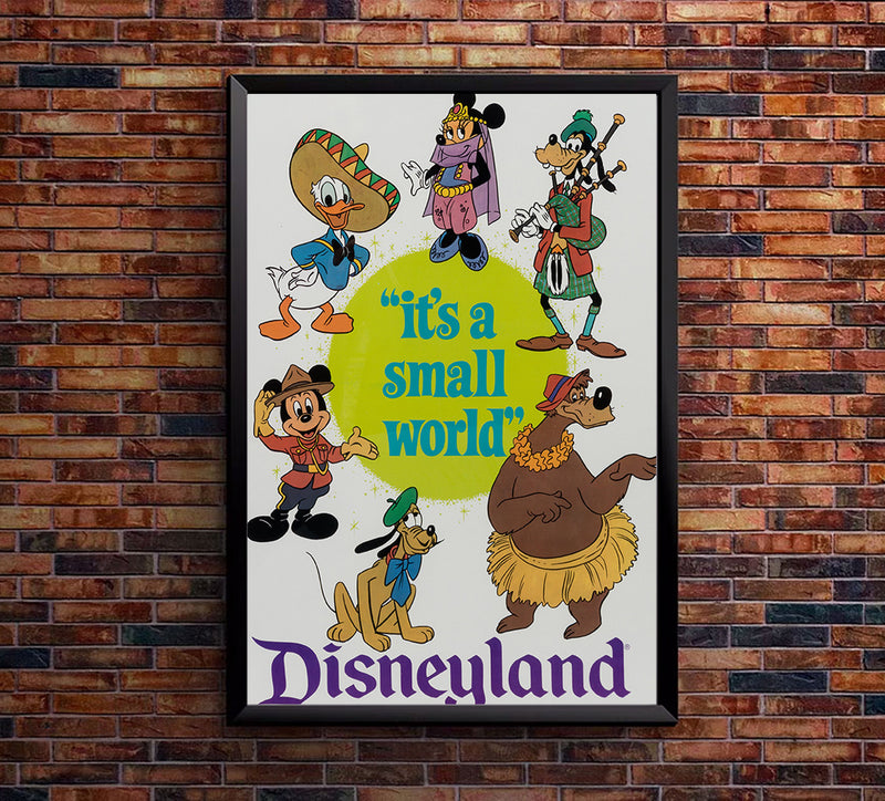 It's a Small World - Attraction - Disneyland - Vintage Disney Poster