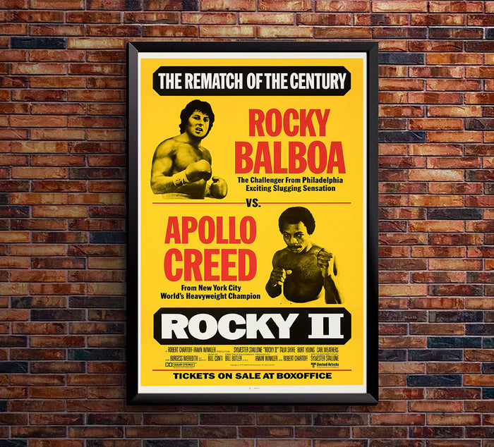 Rocky 2 - Sylvester Stallone - Vintage Boxing Poster