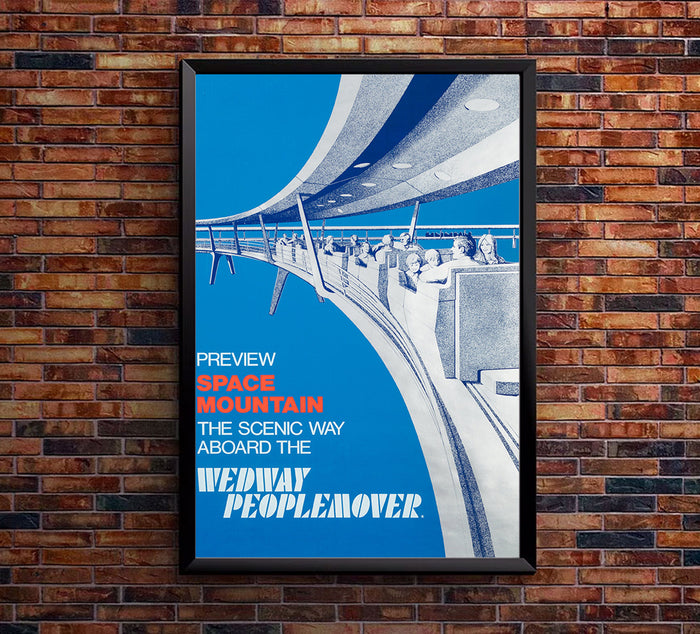 Wedway Peoplemover - Disneyland - Vintage Disney Poster