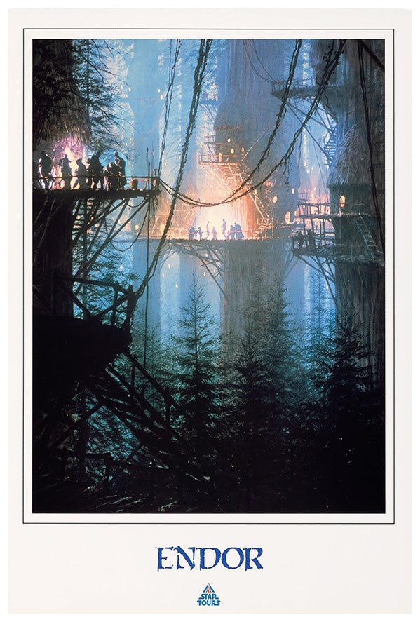 Endor - Star Tours -  Disneyland - Vintage Disney Poster