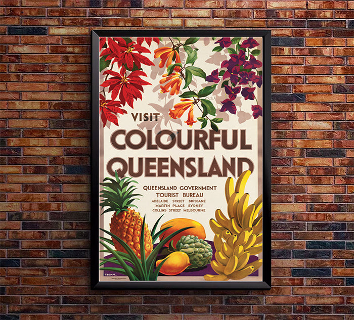 Australia - Queensland - Vintage Travel Poster